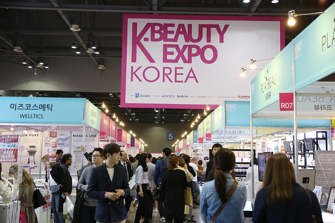 K-beauty product display