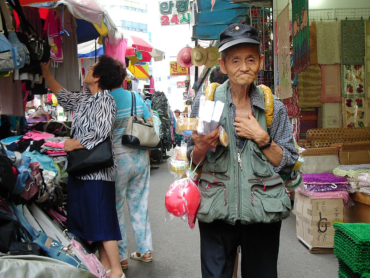 Namdaemun Market street in Seoul