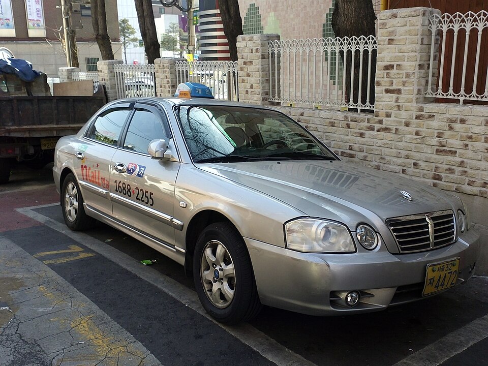 Kia taxi photographed in Seoul
